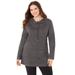 Plus Size Women's Impossibly Soft Cowlneck Top by Catherines in Grey (Size 2X)