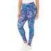 Plus Size Women's Knit Legging by Catherines in Floral Print (Size 4XWP)