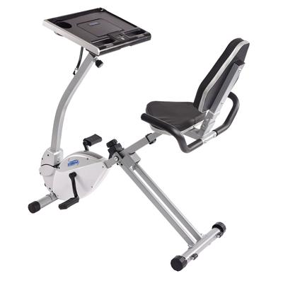 Stamina 2-in-1 Recumbent Cycling Workstation by Stamina in Grey