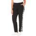 Plus Size Women's French Terry Motivation Pant by Catherines in Black Camo (Size 2X)