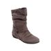 Wide Width Women's The Ezra Boot by Comfortview in Grey (Size 8 W)