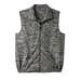 Men's Big & Tall Explorer Plush Fleece Zip Vest by KingSize in Charcoal Marl (Size 2XL)