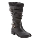 Wide Width Women's The Eden Wide Calf Boot by Comfortview in Black (Size 9 W)