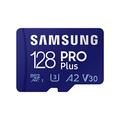 Samsung PRO Plus microSD-Karte, 128 GB, UHS-I U3, Full HD & 4K UHD, 160 MB/s Lesen, 120 MB/s Schreiben, Speicherkarte für Smartphone, Drohne oder Action-Cam, Inkl. USB-Kartenleser, MB-MD128KB/WW