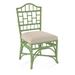 Braxton Culler Chippendale Side Dining Chair Upholstered/Wicker/Rattan in Gray/Green/Black | 40 H x 22 W x 25 D in | Wayfair 970-028/0805-91/CELERY