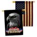 Angeleno Heritage 2-Sided Polyester 40 x 28 in. House Flag in Black/Blue/Red | 40 H x 28 W in | Wayfair AH-PA-HP-137372-IP-BOAA-D-US20-AH