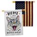 Angeleno Heritage 2-Sided Polyester 40 x 28 in. House Flag in Blue/Red/White | 40 H x 28 W in | Wayfair AH-PT-HP-137559-IP-BOAA-D-US21-AH