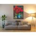 Epic Graffiti Roses In Blue Jar by - Wrapped Canvas Print Metal in Brown | 54 H x 40 W x 1.5 D in | Wayfair EPIC-CA40543839