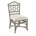 Braxton Culler Chippendale Side Dining Chair Upholstered/Wicker/Rattan in Gray/Brown | 40 H x 22 W x 25 D in | Wayfair 970-028/0126-73/STONEHEARTH