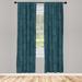 East Urban Home Microfiber Floral Semi-Sheer Rod Pocket Curtain Panels Microfiber in Black | 63 H in | Wayfair DFEAF7379FAD4712AA308C2BB2D23907