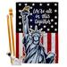 Breeze Decor 2-Sided Polyester 40 x 28 in. House Flag Set in Blue/Red/White | 40 H x 28 W in | Wayfair BD-EX-HS-115163-IP-BO-D-US20-BD