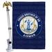 Breeze Decor 2-Sided Polyester 40 x 28 in. Flag Set in Blue/White/Yellow | 40 H x 28 W in | Wayfair BD-MI-HS-108498-IP-BO-02-D-US20-BD