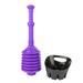 Utility-Sink 19.25" Plunger w/ Tray Plastic in Indigo | 19.25 H x 7.25 W x 7.25 D in | Wayfair 512USP3514PURTRY