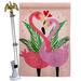 Ornament Collection 2-Sided Polyester 40 x 28 in. Flag set in Pink | 40 H x 28 W in | Wayfair OC-VA-HS-192540-IP-BO-02-D-US21-OC