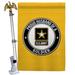 Breeze Decor 2-Sided Polyester 40 x 28 in. Flag Set in Black/White/Yellow | 40 H x 28 W in | Wayfair BD-MI-HS-108560-IP-BO-02-D-US20-UA