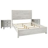 Grain Wood Furniture Montauk Standard 3 - Piece Bedroom Set Metal in White | Full | Wayfair SetMT0212-2N