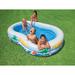 Intex 8.5" x 5.25" x 18" Seaside Paradise Inflatable Kiddie Pool & Electric Air Pump Plastic | 18 H x 63 W x 103 D in | Wayfair 66643E + 56490EP