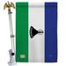 Breeze Decor 2-Sided Polyester 40 x 28 in. Flag Set in Blue/Green/White | 40 H x 28 W in | Wayfair BD-CY-HS-108288-IP-BO-02-D-US15-BD