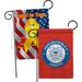 Breeze Decor Decorative House Decoration Yard Banner 2-Sided Polyester 19 x 13 in. Garden Flag in Blue/Red/Yellow | 18.5 H x 13 W in | Wayfair