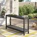 Three Posts™ Carey Wooden Buffet & Console Outdoor Table Wood in Gray | 30 H x 48.25 W x 16 D in | Wayfair THPS4378 39556379