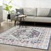 White 24 x 0.31 in Area Rug - Bungalow Rose Cobien Oriental Cream/Blue/Black Area Rug Polypropylene | 24 W x 0.31 D in | Wayfair