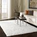 White 94 x 1.97 in Area Rug - Mercer41 Exmouth Contemporary Performance Shag Off Rug Polypropylene | 94 W x 1.97 D in | Wayfair WLAO1553 40853105