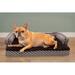 FurHaven Plush & Diamond Décor Comfy Couch Pet Bed Memory Foam in Brown | 6.25 H x 30 W x 20 D in | Wayfair 66336251