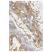 Yellow 24 x 2.56 in Area Rug - Zipcode Design™ Elser Abstract Ivory/Gray/Gold Area Rug | 24 W x 2.56 D in | Wayfair