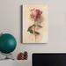 Winston Porter Painterly Rose Study I - Wrapped Canvas Print Metal in Blue/Green/Indigo | 48 H x 32 W x 1 D in | Wayfair