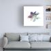Wrought Studio™ Eastern Visions 9 by Jaclyn Frances - Wrapped Canvas Painting Canvas in Blue/Gray/Green | 18 H x 18 W x 2 D in | Wayfair