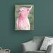 Bay Isle Home™ Palm Springs Parrot II by Stellar Design Studio - Wrapped Canvas Painting Canvas in Gray/Green/Pink | 24 H x 18 W x 2 D in | Wayfair