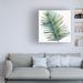 Bay Isle Home™ Welcome to Paradise XIV by Janelle Penner - Wrapped Canvas Painting Canvas in Blue/Gray/Green | 24 H x 24 W x 2 D in | Wayfair