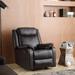 Glory Furniture Boston 33" Wide Faux Leather Manual Rocker Standard Recliner Faux Leather in Black | 40 H x 33 W x 52 D in | Wayfair G760A-RC