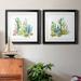 Wexford Home Cactus Vignette I - 2 Piece Picture Frame Print Set Paper, Solid Wood in Black/Blue/Green | 30.5 H x 61 W x 1.5 D in | Wayfair