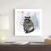 Trinx Cozy Woodland Animal IV by Victoria Borges - Wrapped Canvas Print Canvas in Black/Gray/Green | 20 H x 20 W x 1.25 D in | Wayfair