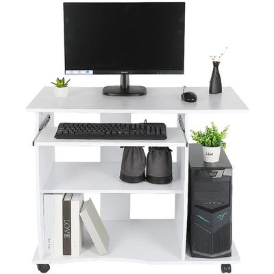 Bureau informatique table de bureau Table informatique,meuble pour ordinateur,90 x 50 x 75 cm blanc