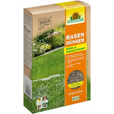 Rasendünger Moos- und UnkrautStopp - 2,5 kg - Neudorff