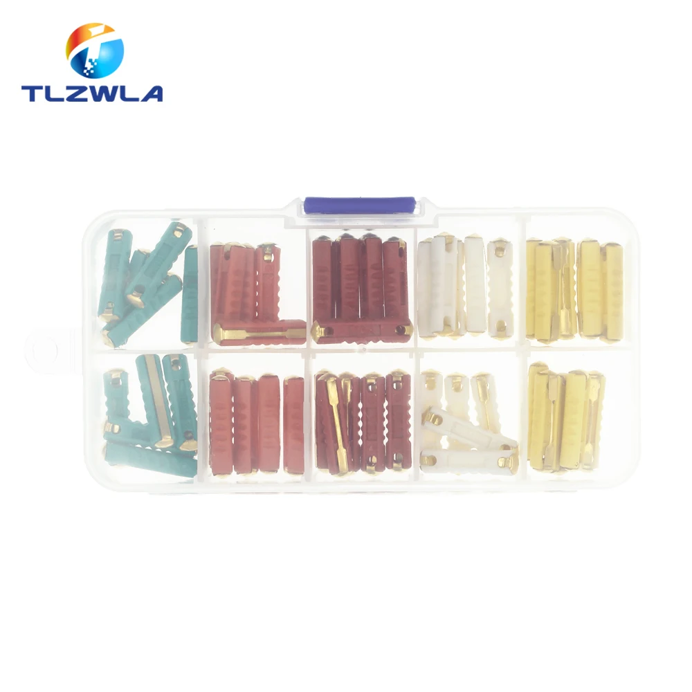 50 pièces GBC fusible automobile européen 5-30AMP 32V Dia 6mm lame de voiture continentale bakélite Auto fusible ue pour voiture de Style ancien Vintage