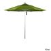 California Umbrella 7.5' Rd. Aluminum Frame, Fiberglass Rib Market Umbrella, Push Open,Anodized Silver Finish, Olefin Fabric