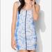 Urban Outfitters Dresses | Lucca Couture Blue Zip-Front Bodycon Tank Dress | Color: Blue/White | Size: S