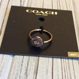 Coach Jewelry | Authentic Coach Pave Rose Gold Size 7 New | Color: Gold | Size: 7