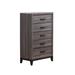 Laura Foil Grey Chest - Global Furniture USA LAURA-FOIL GREY/MARBLE-CH