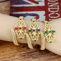 Sunspicems – Bracelet marocain élégant pour femmes couleur or plein de strass ethnique arabe