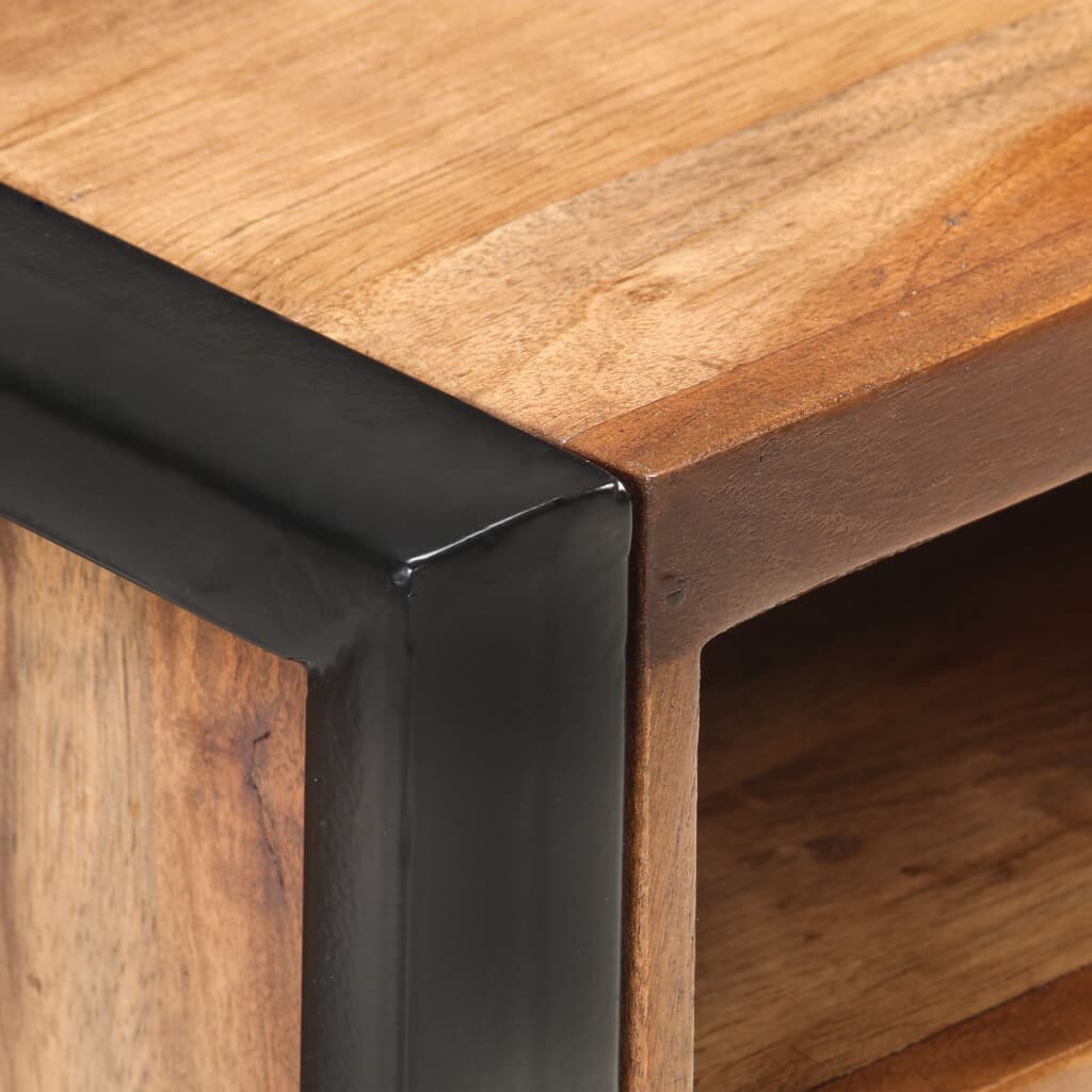 vidaXL Nachttisch 40x35x55 cm Akazie Massivholz mit Palisander-Finish Image