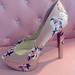 Jessica Simpson Shoes | Jessica Simpson Floral Heels Like New! Size 8 | Color: Pink/White | Size: 8