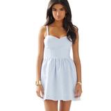 Lilly Pulitzer Dresses | Lily Pulitzer Blue And White Sear Sucker Dress | Color: Blue/White | Size: 00