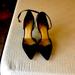 Jessica Simpson Shoes | Black Suede Ankle Strap Pumps | Color: Black | Size: 8