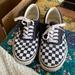 Vans Shoes | Mens Navy Blue Checkered Vans | Color: Blue/White | Size: 9.5