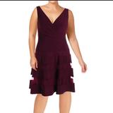 Ralph Lauren Dresses | Lauren Ralph Midi Cocktail Dress | Color: Purple | Size: 12