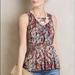 Anthropologie Tops | Anthropologie Deletta Brand Corbara Peplum Tank | Color: Gold/Purple | Size: M